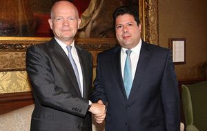 Chief Minister Picardo is received by Foreign Secretary Hague