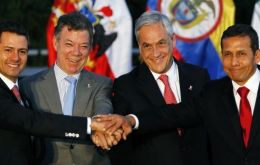 The four presidents at a recent summit in Colombia 