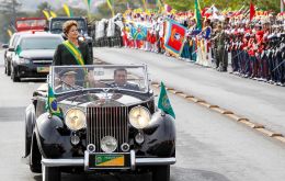 President Rousseff headed the main celebrations in Brasilia