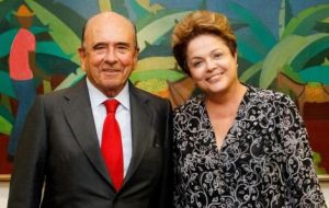 Santander chairman Botin had only praise for Brazil and President Dilma Rousseff 