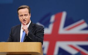 PM Cameron made reference to the written statement before UN during the Tories conference in Manchester 