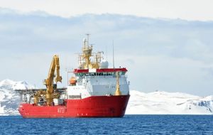 She has been replaced by the refurbished Norwegian built HMS Protector  