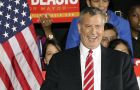 Bill de Blasio's victory in New York makes him the city's first Democratic mayor-elect in two decades