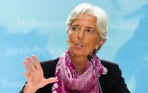 Managing director Lagarde must report to the Fund's executive board by next Wednesday on Argentina's progress