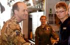 HMS Richmond has had the pleasure of welcoming onboard Commander British Forces as she carries out her South Atlantic Patrol Tasking (Pic RN)