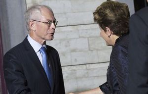 President Rousseff and her EU peer Van Rompuy 