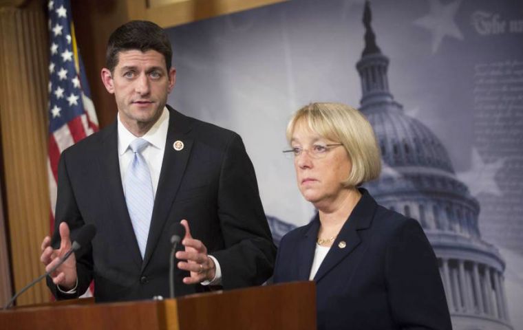 The agreement was worked out by Republican Paul Ryan and Democrat Senator Patty Murray 