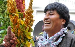 Morales: “Our quinoa has been discovered worldwide as an ally in the fight against hunger”