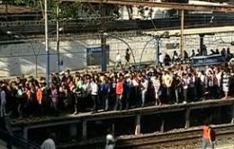 Broadcasts showed seas of people packed onto narrow train platforms and forming long lines at bus terminals