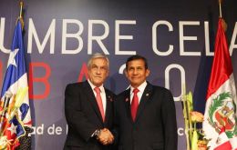 Piñera and Humala made a display of unity and appeasement 