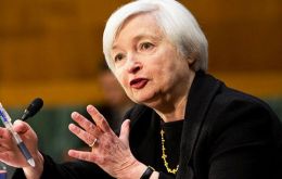 It was Yellen's first public comments as Fed chief