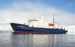 M/V Polar Pioneer from Aurora Expeditions was involved in the exercise 