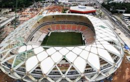 The Arena da Amazonia will host four matches in June, including England vs. Italy and United States vs. Portugal
