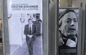 The exhibit praises Kirchner as one of the greatest Argentine leaders of recent times 