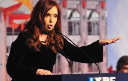Cristina Fernandez anticipated that with YPF under government control Argentina will be hydrocarbons self-sufficient by 2019