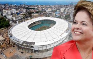 “The pessimists... have been defeated by the hard work and determination of the Brazilian people, who never give up,” said Dilma