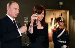 The Russian president on a Latin American tour spent one day in Argentina where several agreements were signed 