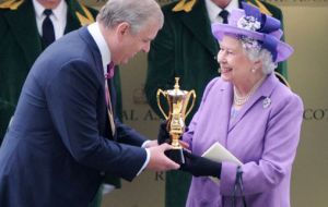  The Queen celebrating Estimate Gold Cup success Royal Ascot last year 