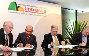 The tripartite agreement is aimed at fostering academic and cultural integration along the “Latin American knowledge highway” 