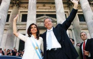 Cristina and Nestor Kirchner were law students at the University of La Plata, where they met to later become one of the country's most powerful couples 