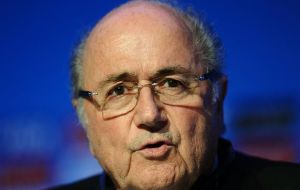 Blatter, 78, announced last week that he would seek a fifth term and, with UEFA president Michel Platini having decided against challenging him