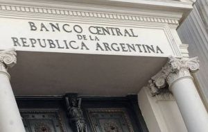 On Monday the Central bank reserves were down 184 million dollars 