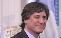 With Cristina in the Vatican and later in the week in New York, Boudou is formally Argentina's president 