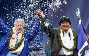 The first indigenous president of Bolivia managed over 60% of valid votes cast and victory in eight of nine regions