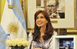 “They said the space program was a waste of money and that the scheduled launch for 2014 was a delusion. Now they can see it was not”, said CFK
