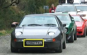 Clarkson arrived in Tierra del Fuego, just 400 miles from the 'Malvinas Islands', flaunting a car with the number plates “H982 FKL”