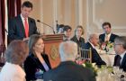 In Bogota, the royal couple will be received on Wednesday at the presidential palace before an official banquet with President Juan Manuel Santos.
