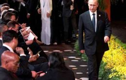 Putin left the G20 summit in Brisbane early as Obama accused Russia of invading Ukraine and Britain warned of a possible “frozen conflict” in Europe. (Pic Reuters)