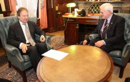 MLA Edwards met on Monday with Foreign Office minister Hugo Swire