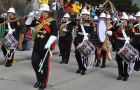 A parade led by the Band of Royal Marines Plymouth will march to the Battle Memorial for the Act of Remembrance and later several wreaths will be laid