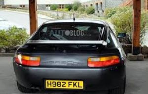 The Porsche which carried the controversial plate, 'a mere coincidence' according to BBC, with no intent of provocation or hurting  