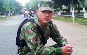 Colombian soldier Carlos BecerraOjeda