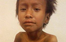 Seven year old Nestor spent the last forty days of his life in hospital, but never managed to recover (Pic Clarin)