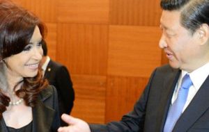 The Argentine leader will spend almost the entire week in China and is expected to attend an official banquet and a business forum on Wednesday.