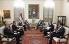 The delegation of MEPs with president Cartes in Asuncion