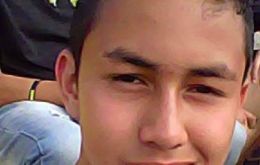 Kluiver Roa, 14, died in unclear circumstances during violent clashes between around 20 hooded protesters and police in San Cristobal 
