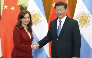 Cristina Fernandez also visited Beijing and signed a cooperation umbrella deal that includes 22 agreements in different fields plus financing 