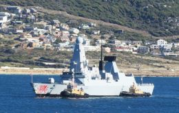 The Type 45 destroyer after Cape Town continued her Atlantic patrol and is currently exercising with African navies. 