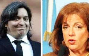 The Argentine president's son and former minister Nilda Garre are mentioned in pieces published in Clarin and Brazil's Veja