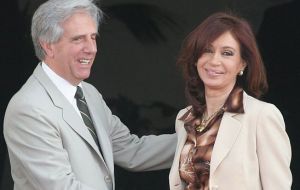 No meeting has been scheduled so far with Argentine president Cristina Fernandez, and the only contact was 'formal' at the Americas summit  