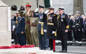Top military commanders salute and honor their comrades