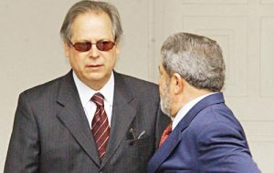 The ring leader and as such was sentenced and ordered to jail, was Dirceu, Lula's cabinet chief, closest advisor and strategist 