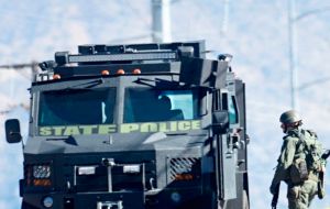 The study said there was a “substantial risk of misusing or overusing” gear like tracked armored vehicles, and their presence could undermine trust in police.