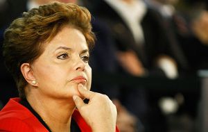 The figures highlight the steep downturn of the Brazilian economy that has dragged Rousseff's popularity to record lows