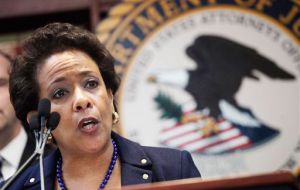 U.S. Attorney General Loretta Lynch laid out charges against FIFA officials, who used the US financial system for bribes and kickbacks