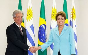 Last May 21 in Brasilia, presidents Dilma Rousseff and Uruguay's Tabaré Vázquez agreed that the priority for Mercosur is negotiations with the EU 